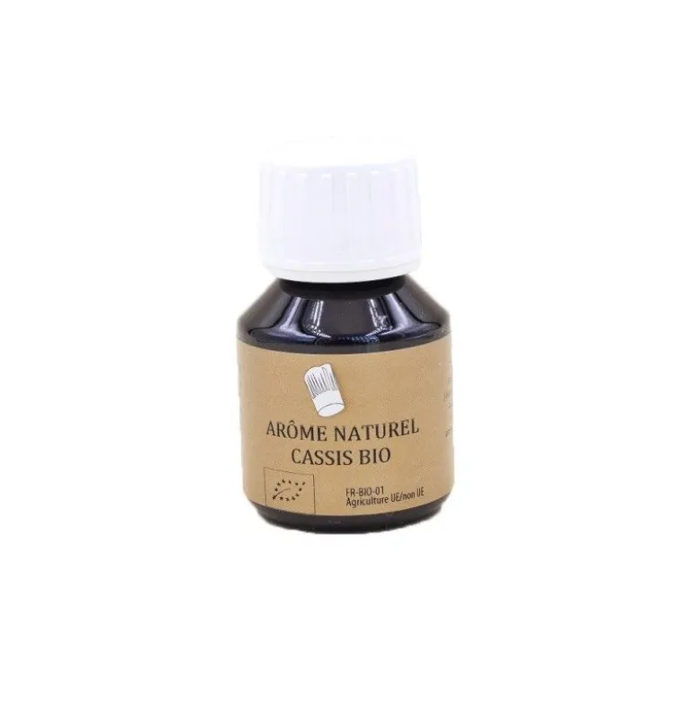 Arôme alimentaire BIO naturel cassis 58ml - Selectarome