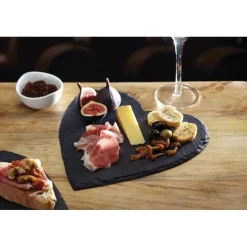 Assiette ardoise coeur 25cm - Artesa
