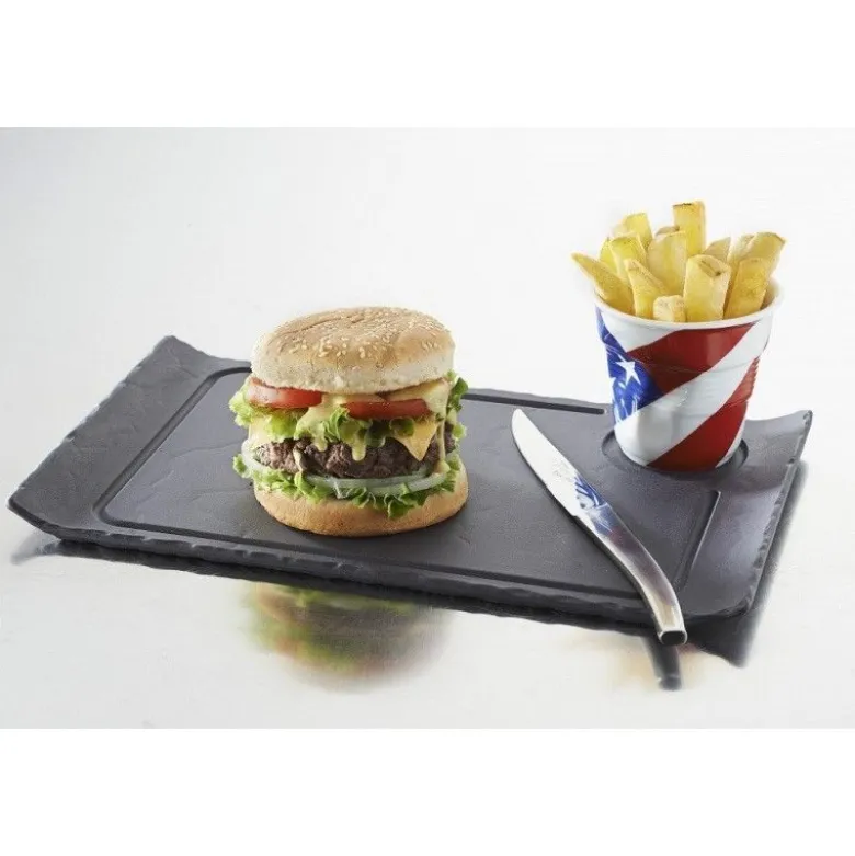 Assiette à hamburger Basalt - Revol