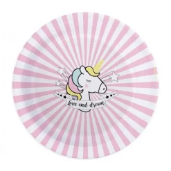 Assiette Licorne x8 - ScrapCooking