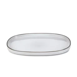 Assiette ovale 35cm Blanc Cumulus - Revol