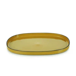Assiette ovale 35cm Curcuma - Revol