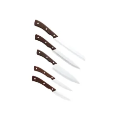 Bloc à Couteaux Tressé + 5 Couteaux - Lebrun