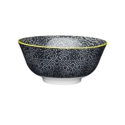 Bol Buddha Bowl céramique fleur noir - Kitchen Craft