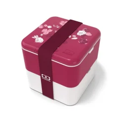 Boîte bento carrée MB Square graphic Magnolia - Monbento