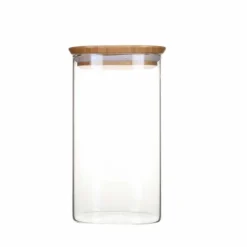 Boîte conservation verre et bambou 1,4L - Pebbly