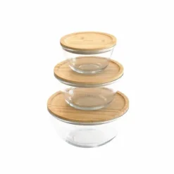 Boîte conservation verre ronde 2600ml - Pebbly