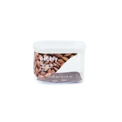 Boîte de conservation carrée verre 500 ml - Pebbly