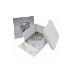 Boîte à gâteau + support carré 30cm - PME