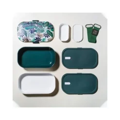 Boîte Lunch Box 2 étages Equateur 1,2L - Yoko Design
