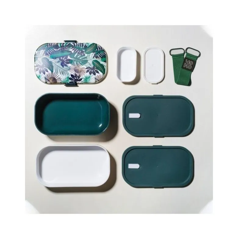 Boîte Lunch Box 2 étages Equateur 1,2L - Yoko Design