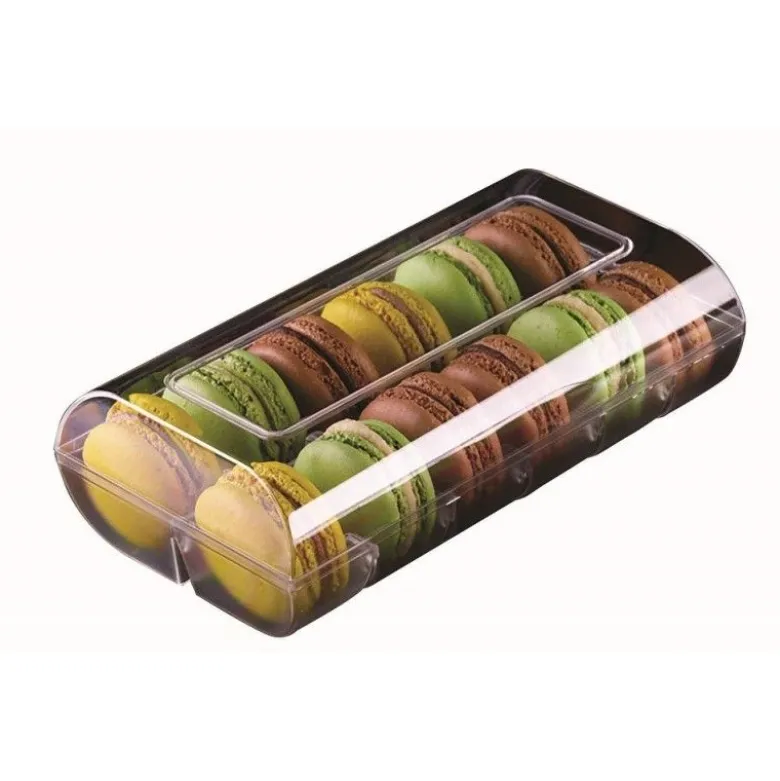 Boîte 12 macarons noir Macado - Silikomart