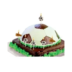 Bougie anniversaire Football x6 - DeKora