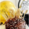 Bougie anniversaire Or Chiffre 4 - Anniversary House