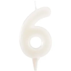 Bougie chiffre 6 fluorescente - DeKora