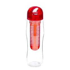 Bouteille Detox avec infuseur rouge 730ml - Yoko Design