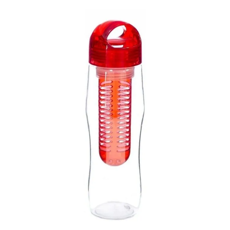 Bouteille Detox avec infuseur rouge 730ml - Yoko Design
