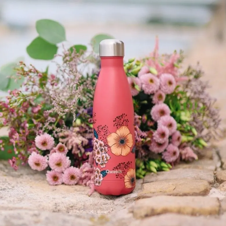 Bouteille isotherme ANEMONES 500ml - Qwetch