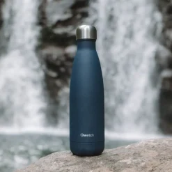 Bouteille isotherme Granite Bleu Nuit 500ml - Qwetch