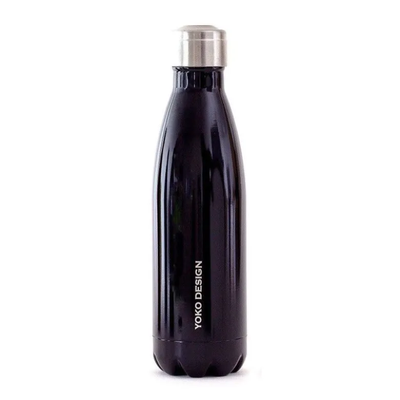 Bouteille isotherme 500ml noir - Yoko Design