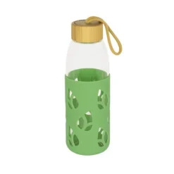 Bouteille nomade verre et silicone 55cl - Pebbly