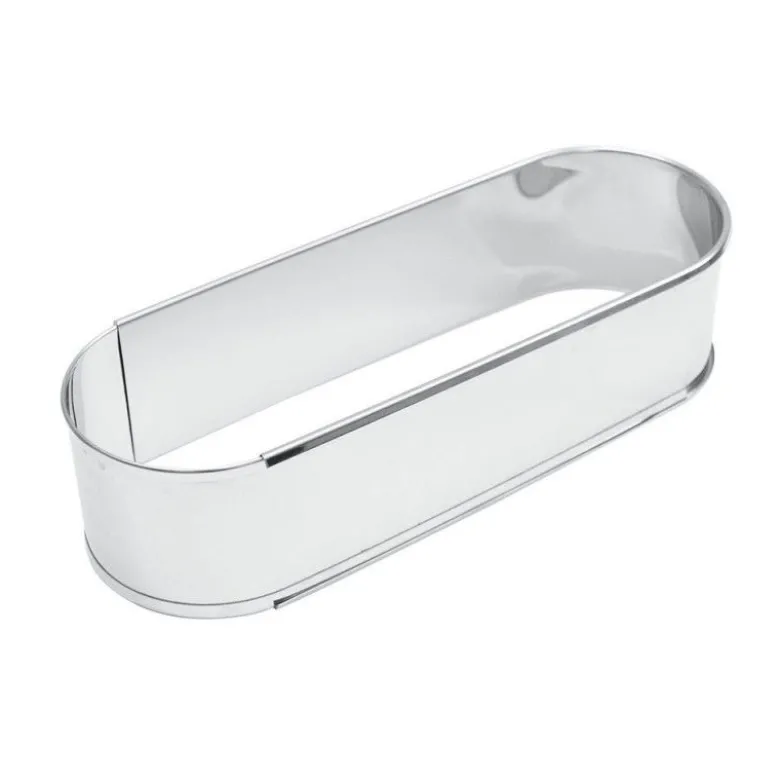 Cadre pâtisserie ovale extensible inox - Scrapcooking