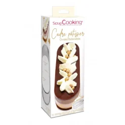 Cadre pâtisserie ovale extensible inox - Scrapcooking