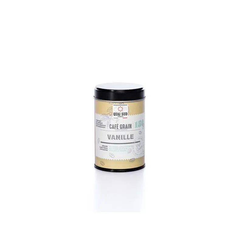 Café grains vanille 150g - Quai Sud