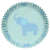Caissette cupcake bébé garçon bleu x48 - Funcakes