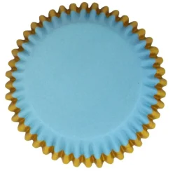 Caissette cupcake bleue et dorée x30 - PME