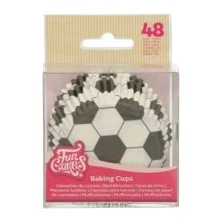 Caissette cupcake football x48 - Funcakes