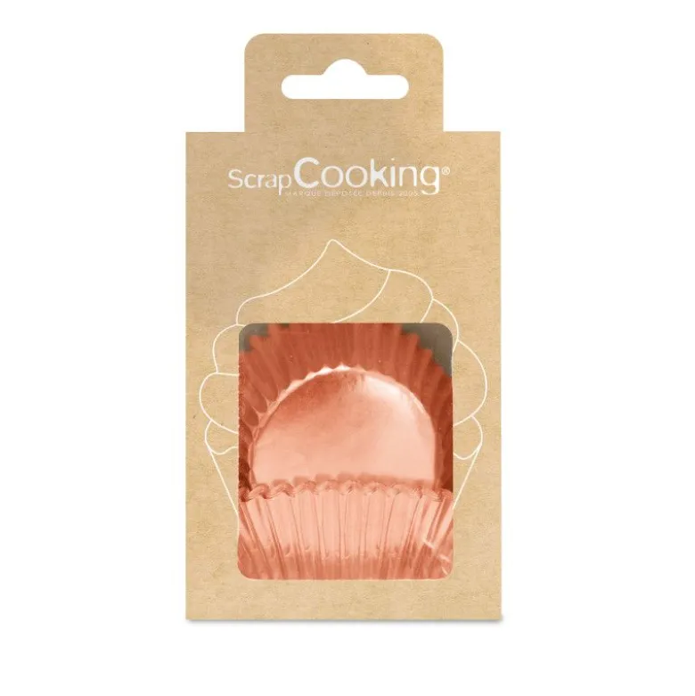 Caissette cupcake Or Rose x36 - ScrapCooking