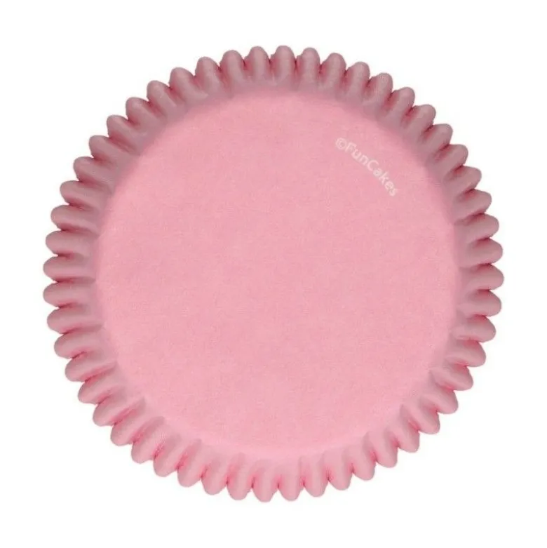 Caissette cupcake rose clair x48 - Funcakes