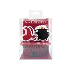 Caissette et cake topper Sorcier x24 - ScrapCooking