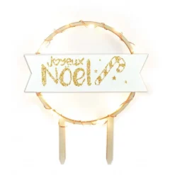 Cake Topper LED Joyeux Noël - ScrapCooking