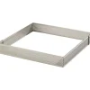 Carré perforé inox 10cm H2cm