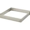 Carré perforé inox 7,5cm H2cm