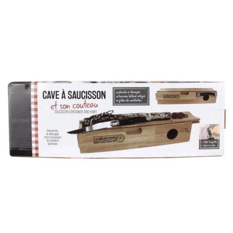 Cave à saucisson et couteau - Totally Addict