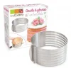 Cercle à génoise extensible inox guide coupe - ScrapCooking