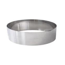 Cercle à Mousse Inox 24 cm x H 4,5 cm - Gobel