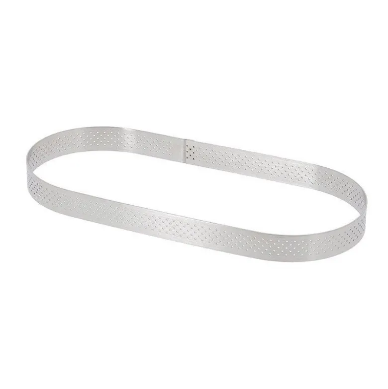 Cercle Oblong perforé Valrhona 27x8cm - De Buyer