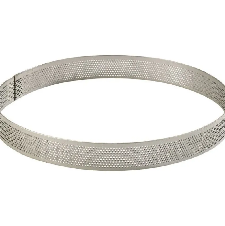 Cercle perforé inox 28cm H2cm - Mallard Ferrière