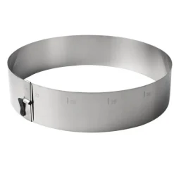 Cercle à pâtisserie extensible 18 à 30cm H 7cm - Patisse