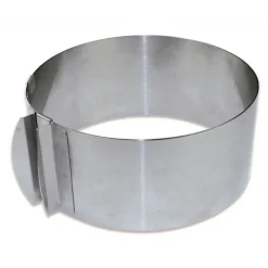 Cercle à pâtisserie extensible inox 16 à 30cm - ScrapCooking