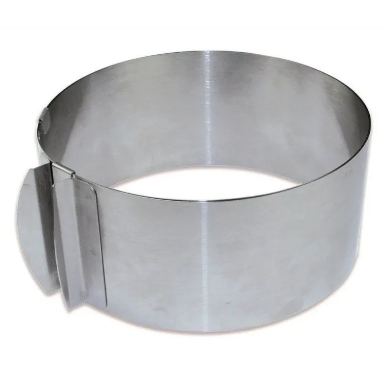 Cercle à pâtisserie extensible inox 16 à 30cm - ScrapCooking
