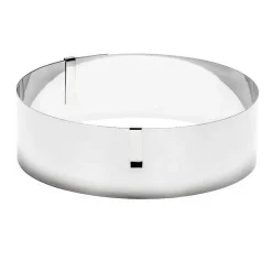 Cercle à pâtisserie extensible professionnel H6cm - Patisse