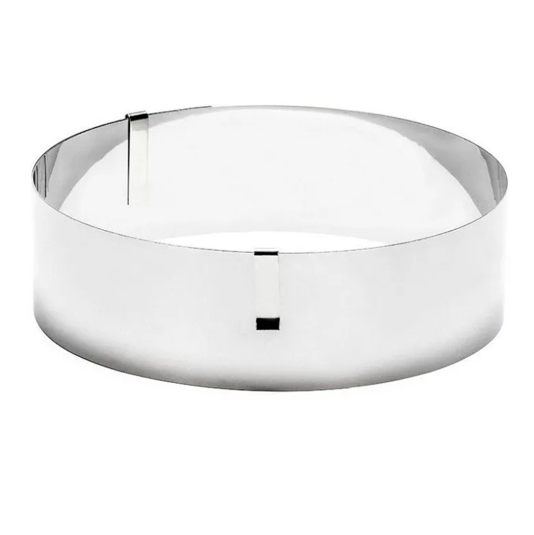 Cercle à pâtisserie extensible professionnel H6cm - Patisse