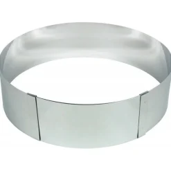Cercle à pâtisserie extensible inox H 7cm - Chevalier