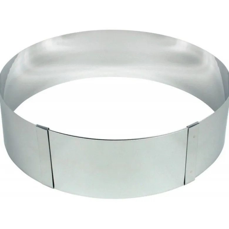 Cercle à pâtisserie extensible inox H 7cm - Chevalier