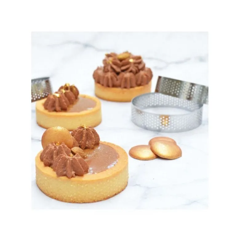 Cercle à tarte 8cm x4 - ScrapCooking
